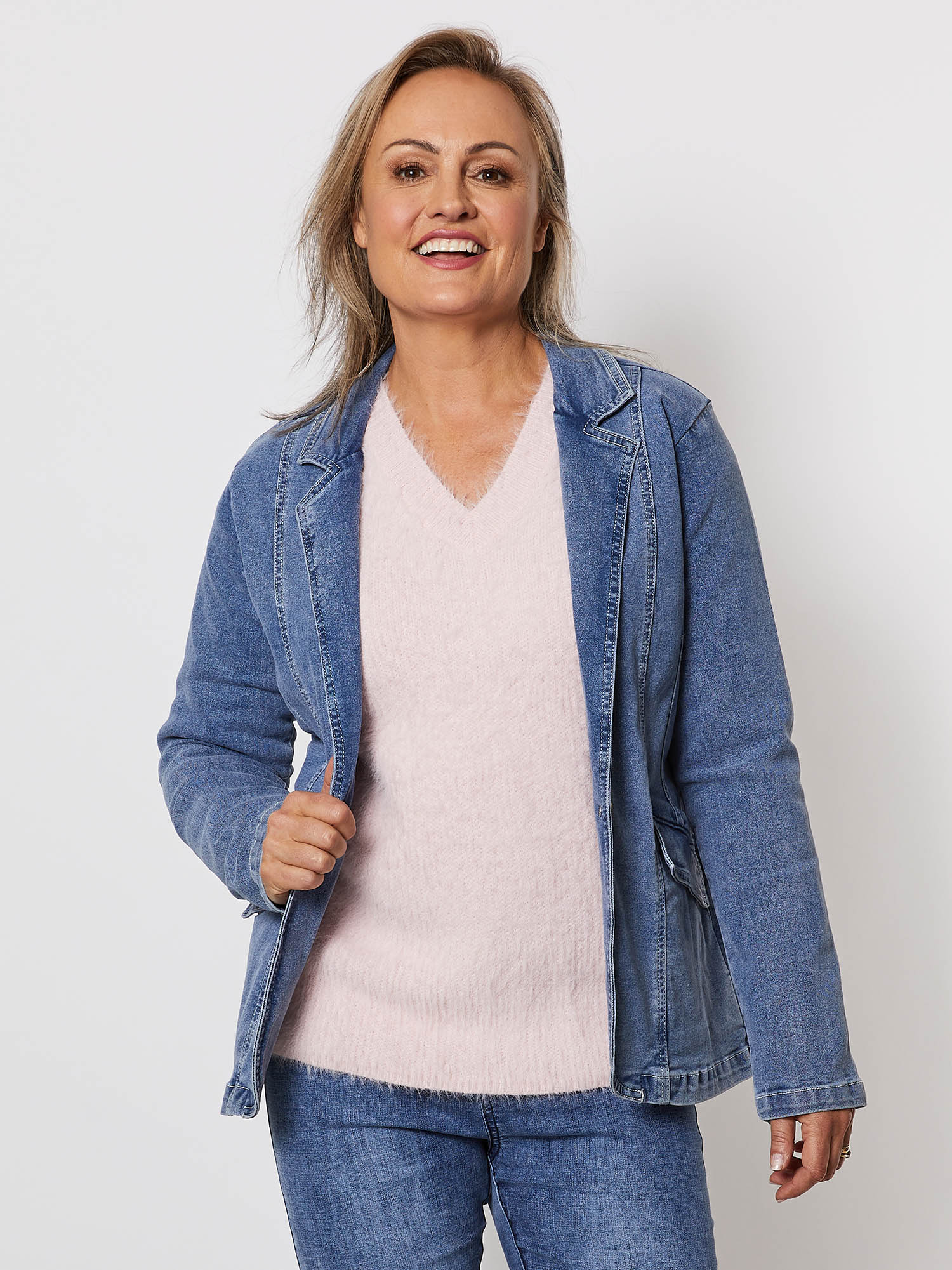 Denim Blazer - Denim