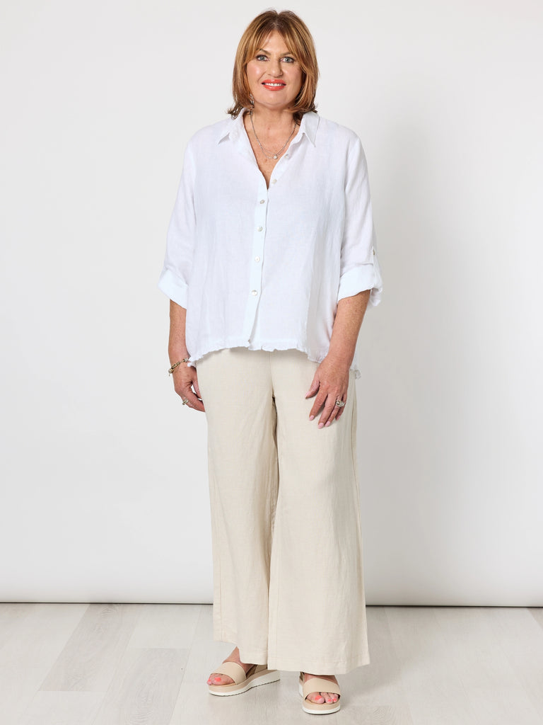 Lino Wide Leg Pant - Natural RC&CO