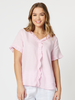 Short Sleeve Tiffany Shirt-BLUSH