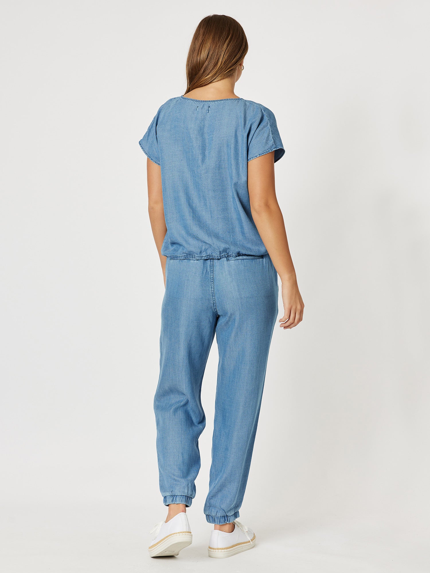 Tie Front Chambray Shirt - Chambray