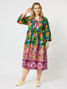 C TROPICAL COTTON PRINT DRESS - Multi