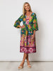 C TROPICAL COTTON PRINT DRESS - Multi