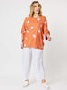 Spot Tab Sleeve Shell - Orange
