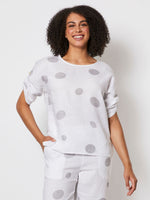 Spot Tab Sleeve Shell - Silver