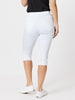 Crushed Embellished Pull On Short - White