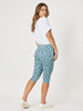 Crushed Star Print Shorts - Lagoon