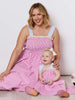 Shirred Pocket Dress Mini Me - Candy