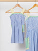 Shirred Pocket Dress Mini Me - Sky Blue