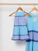 Mini Me Stripe Dress - Cobalt