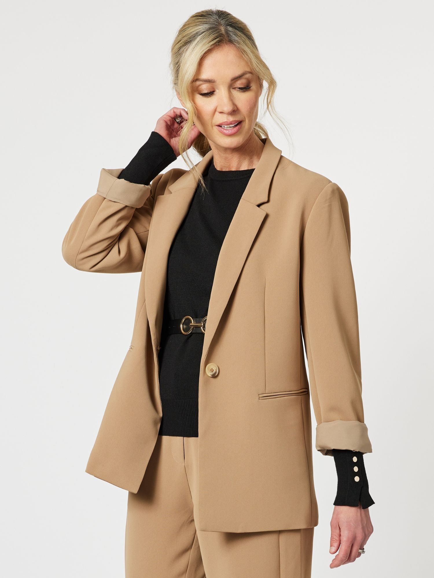 Grace Boyfriend Blazer - Toffee