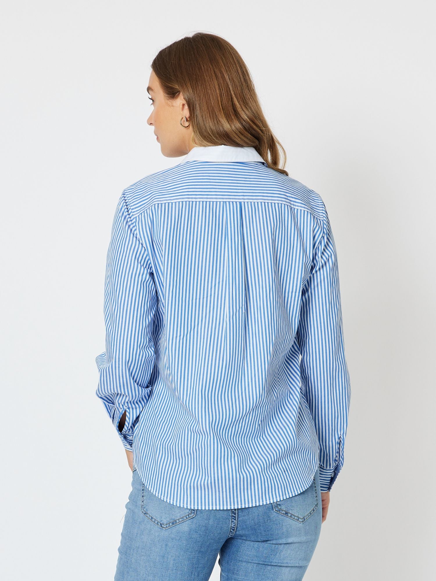 Boston Stripe Shirt - Cornflower