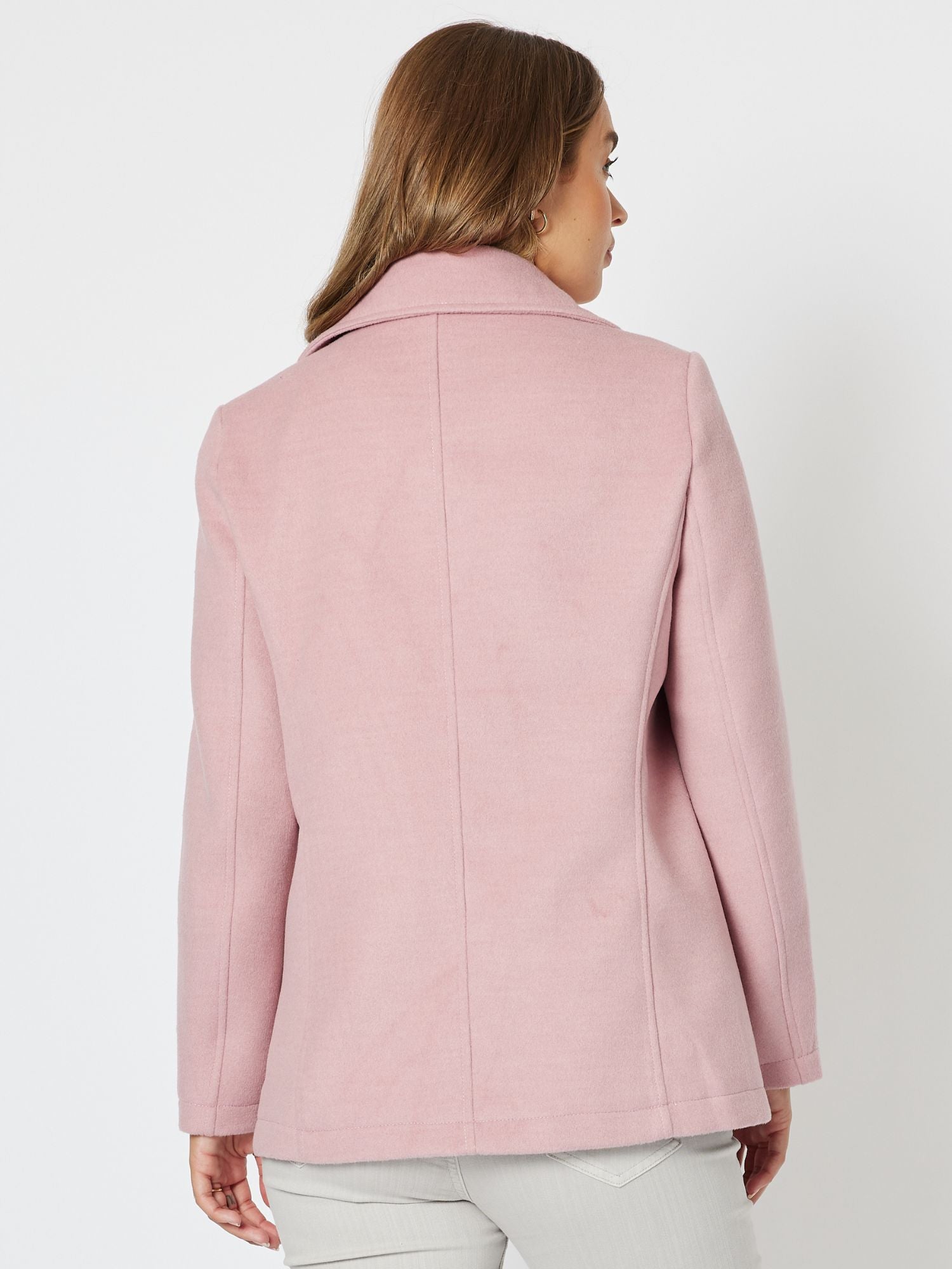 London Melton Coat - Blush