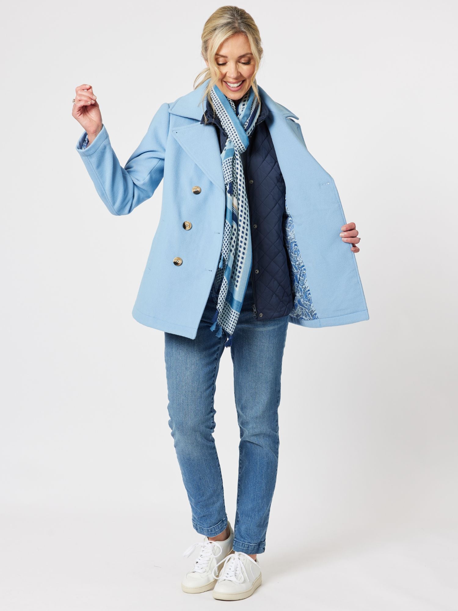 London Melton Coat - Powder