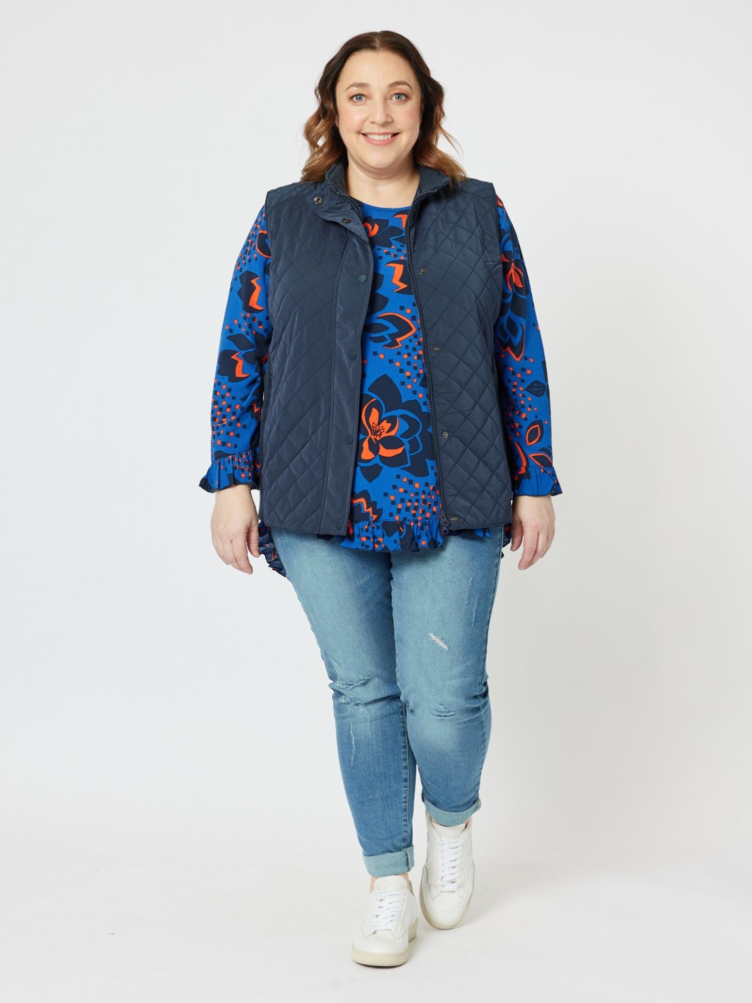 Brighton Puffer Vest - Navy