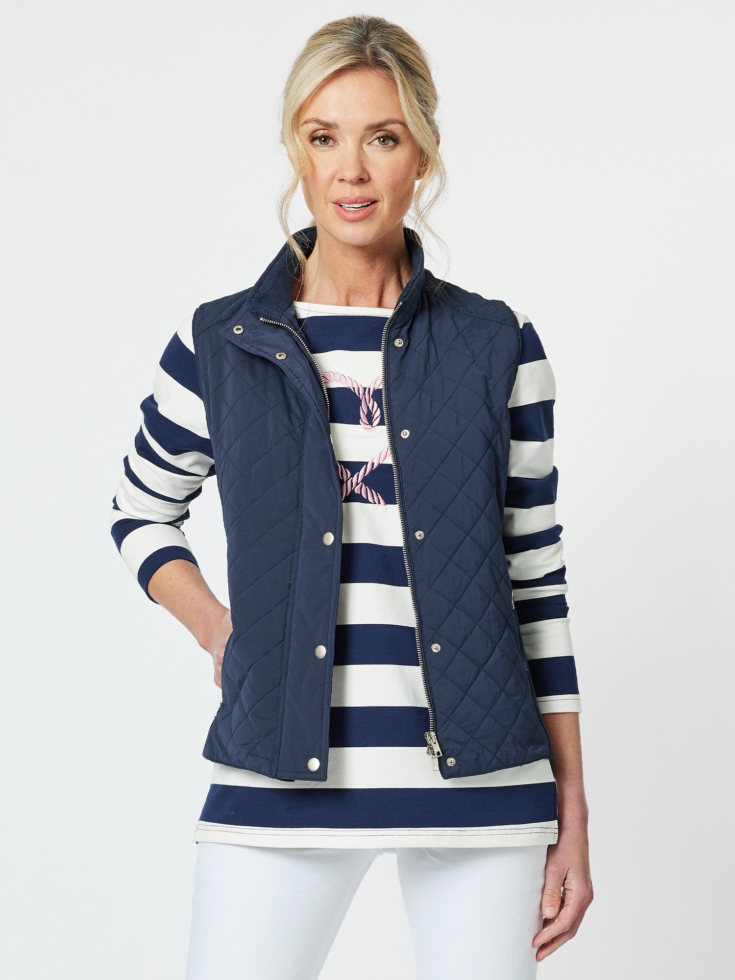 Brighton Puffer Vest - Navy