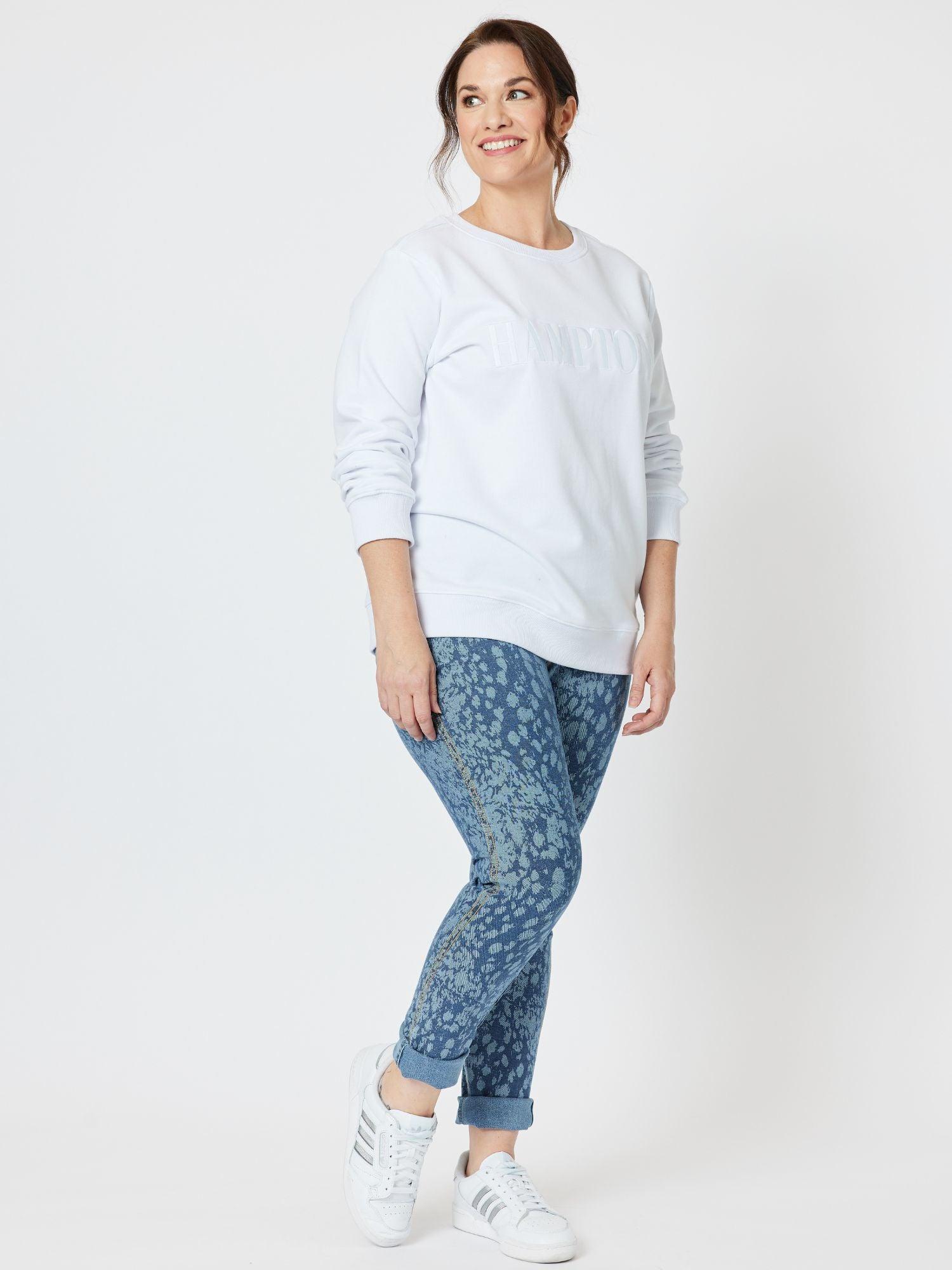 Hampton Long Sleeve Top - White