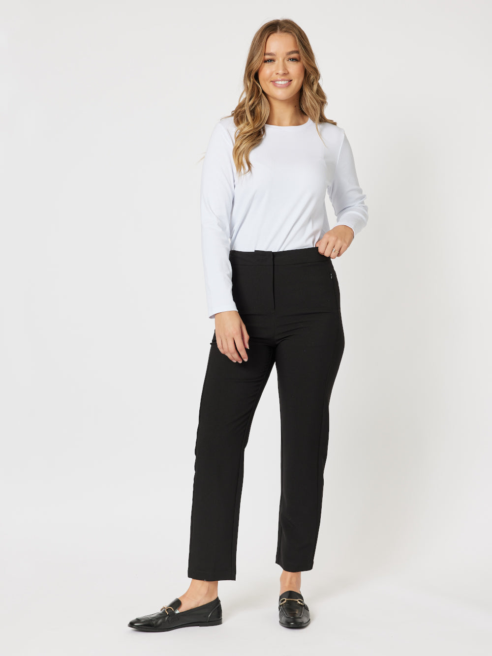Lauren Slim Leg Pant - Black – RC & Co