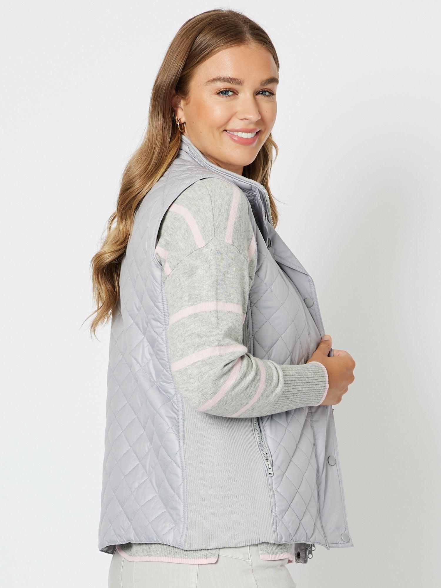 Brighton Puffer Vest - Silver