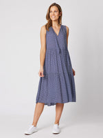 Mini Spot Dress - Navy