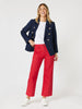 Hudson Wide Leg Jean - Red