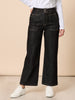 Hudson High Rise Wide Leg Jean - Black