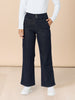 Hudson High Rise Wide Leg Jean - Dark Denim