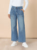 Hudson High Rise Wide Leg Jean - Denim