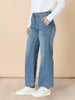 Hudson High Rise Wide Leg Jean - Denim