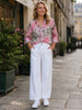 Hudson Wide Leg Jean - Ivory