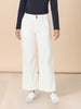Hudson High Rise Wide Leg Jean - Ivory