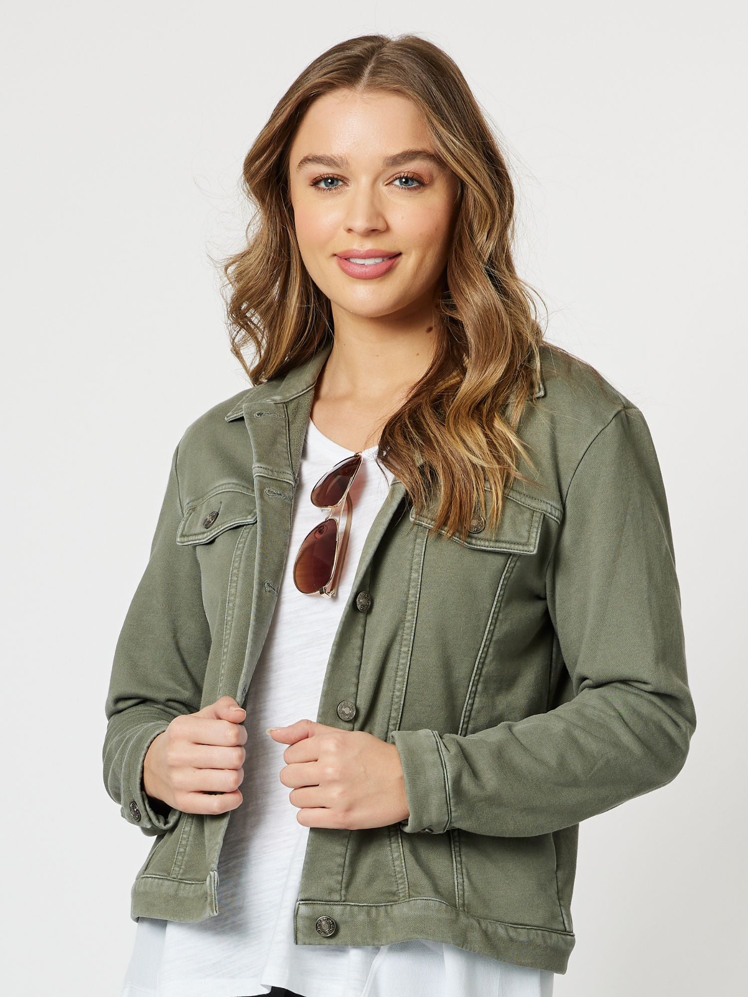 Molly Sweat Jacket - Khaki