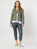 Alex Coated Crop Jogger - Charcoal