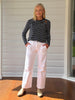 Hudson High Rise Wide Leg Jean - Ivory