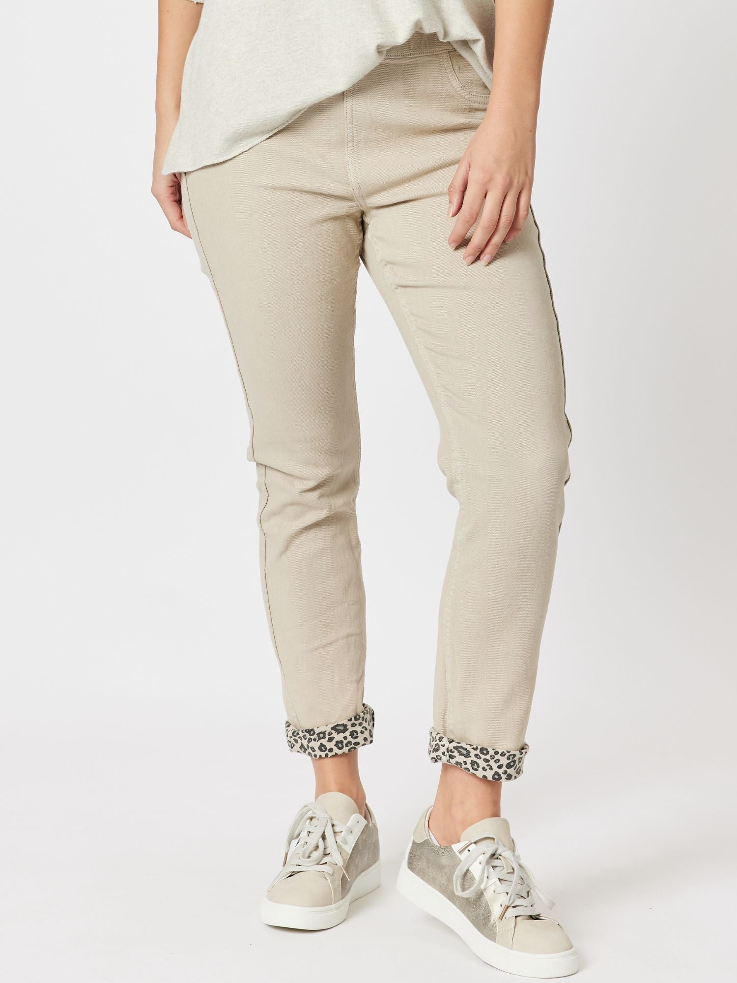 Reversible Pull On Jean - Stone