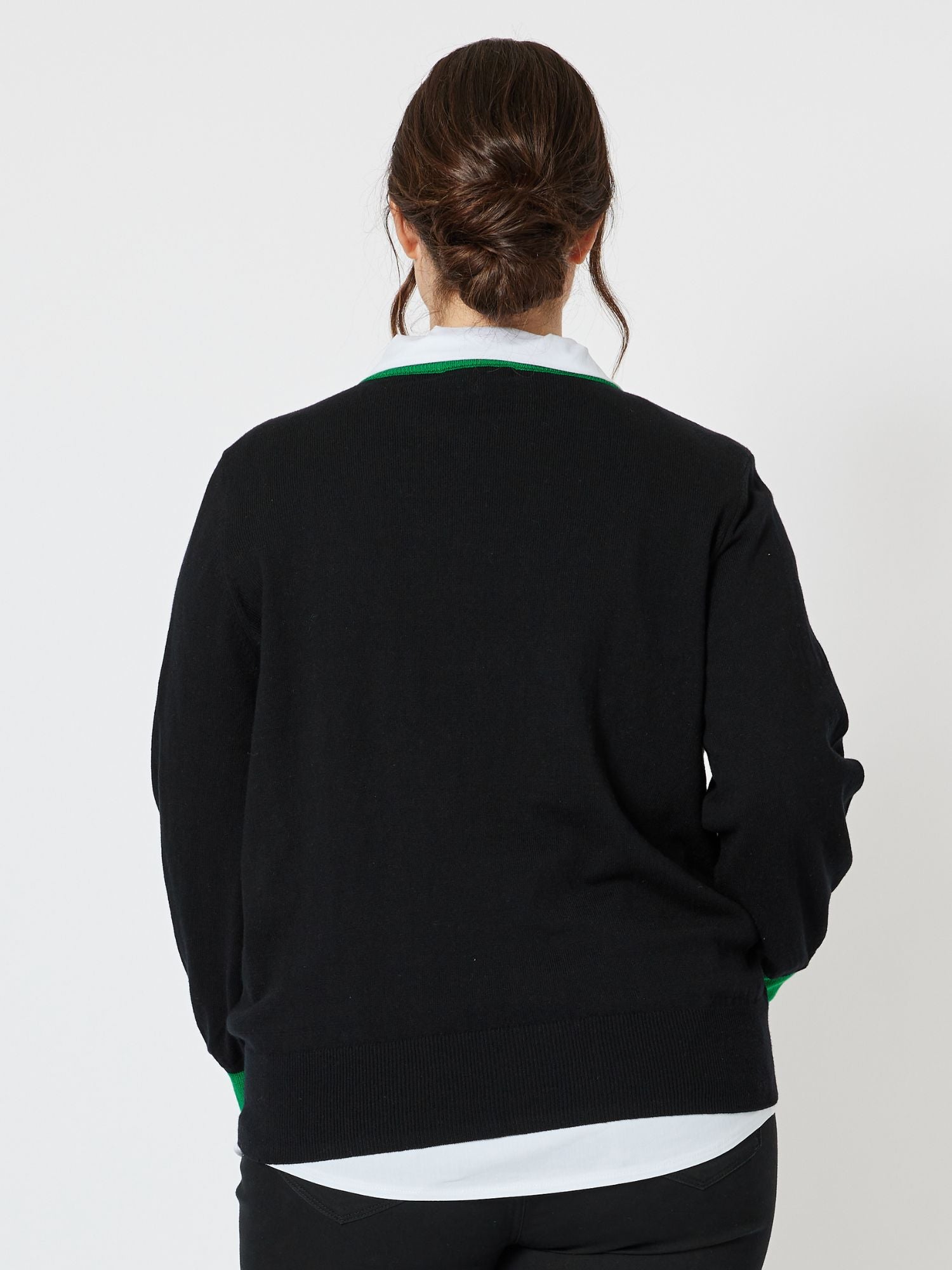 Quin Knit Top Jumper - Green