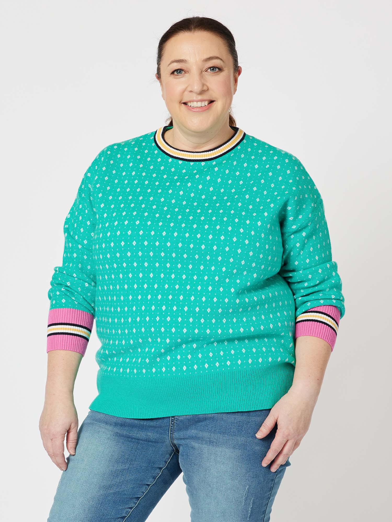 Diamond Knit Top - Mint