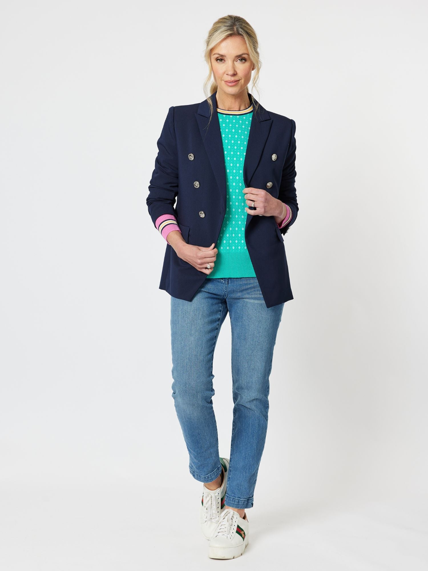 Diamond Knit Top - Mint