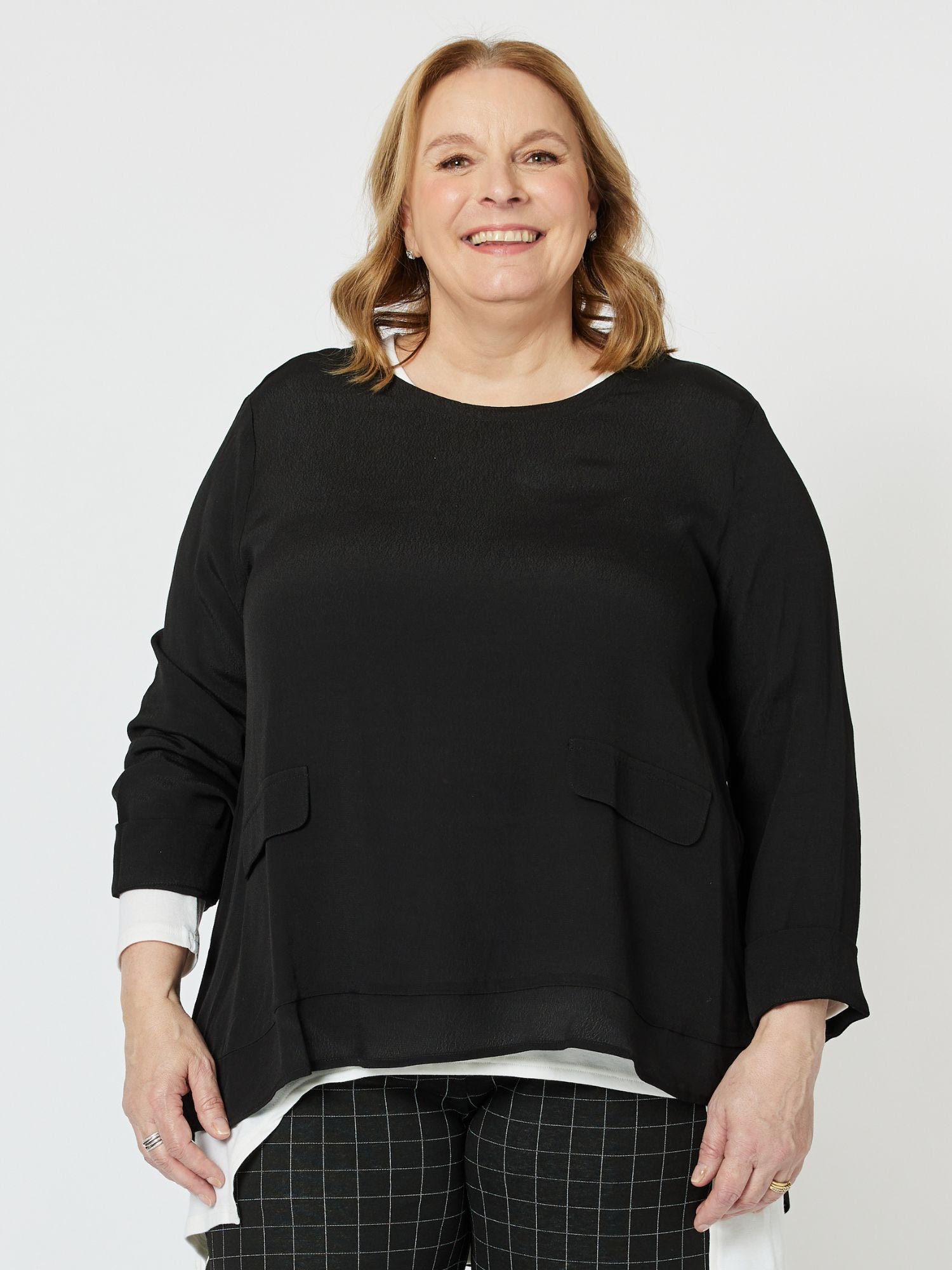 Kerryn Long Sleeve Top - Black