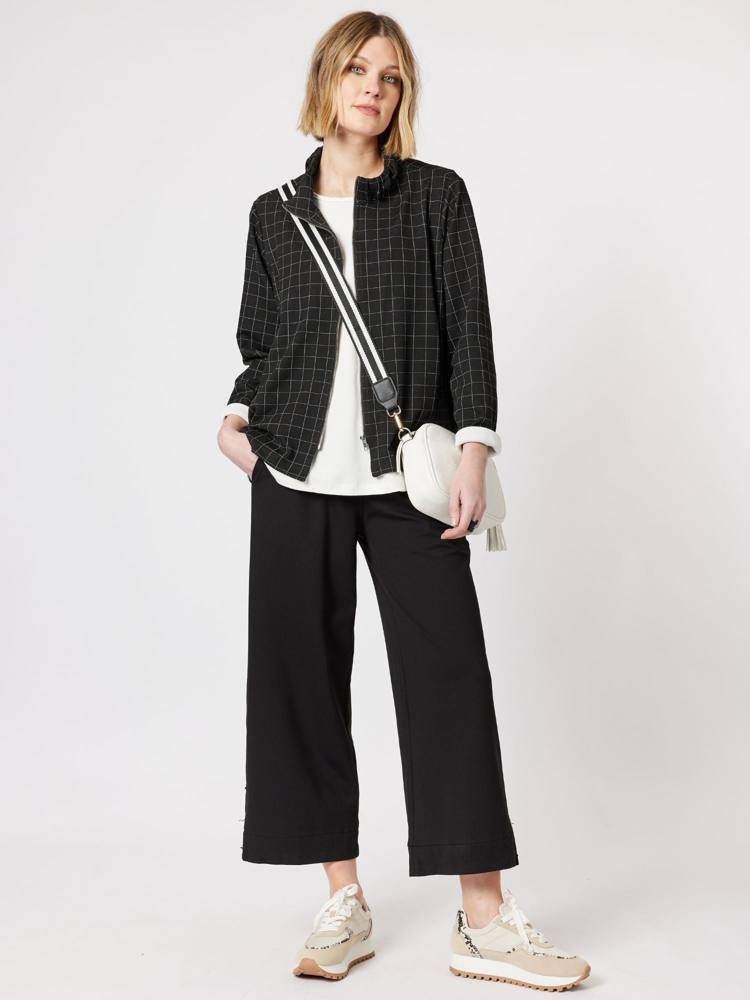 Derby Check Jacket - Black