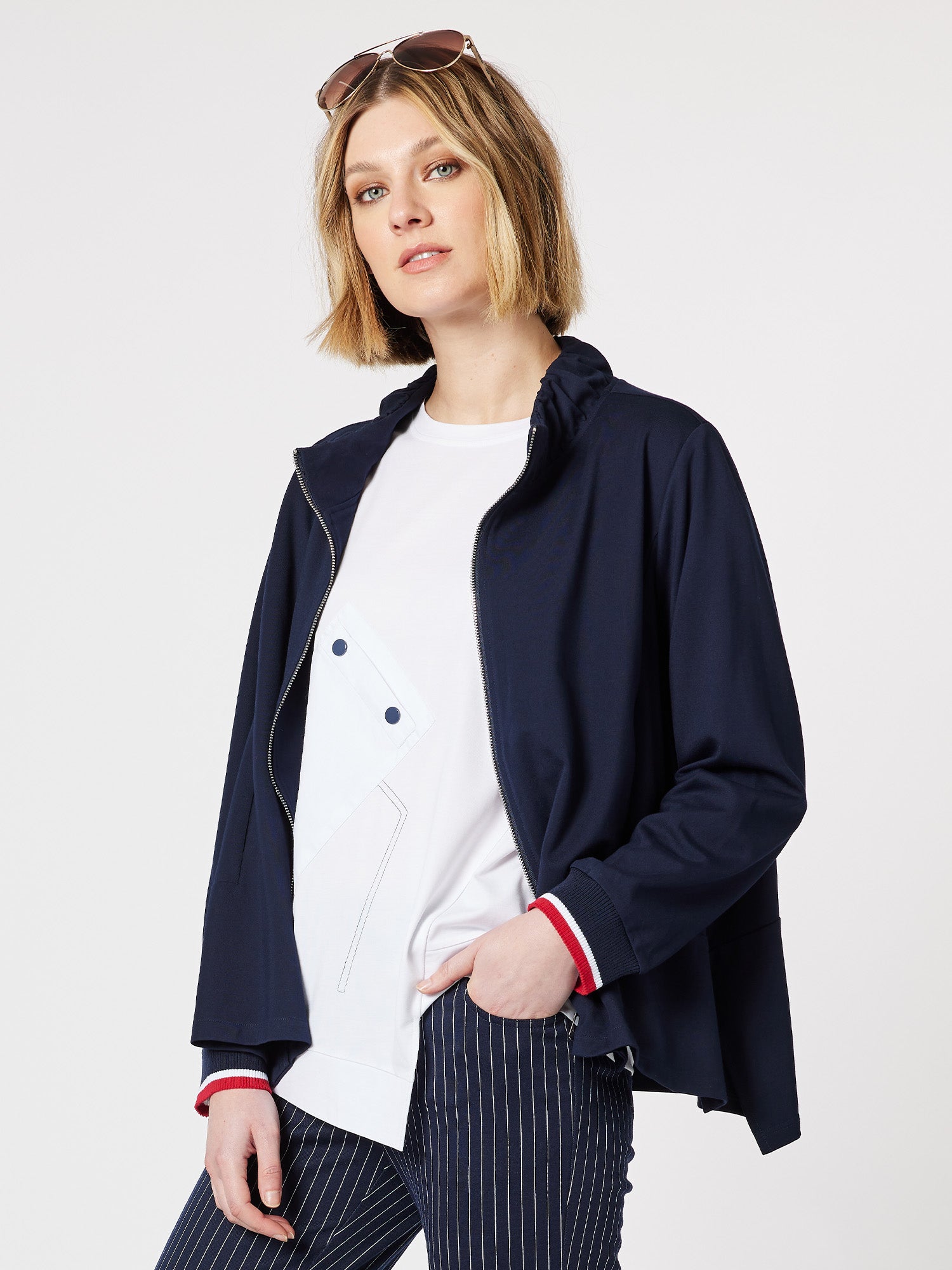 Fuchi Bomber Jacket - Navy