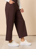 Kimmy Ponte Wide Leg Pant - Coffee