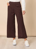 Kimmy Ponte Wide Leg Pant - Coffee