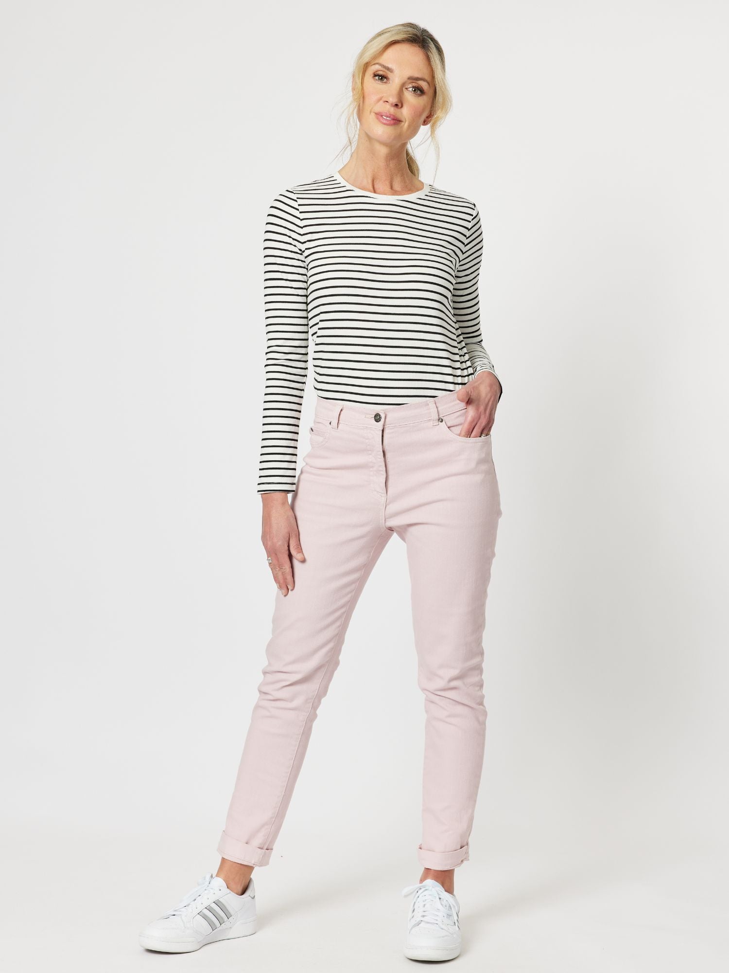 Marvel High Rise Slim Leg Jean - Blush