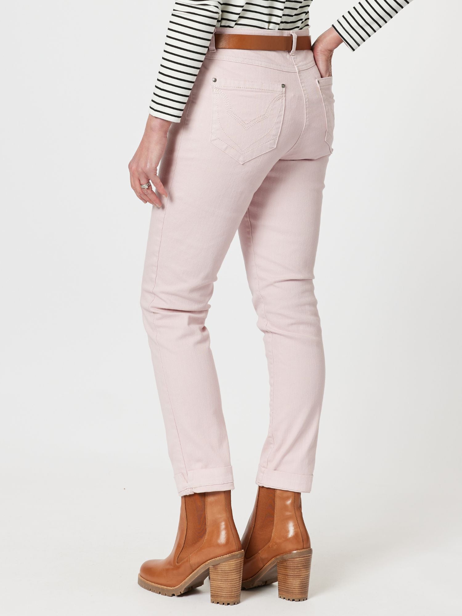 Marvel High Rise Slim Leg Jean - Blush