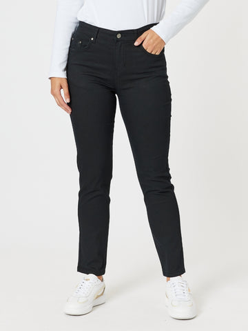 Coloured Marvel Denim Jean - Black