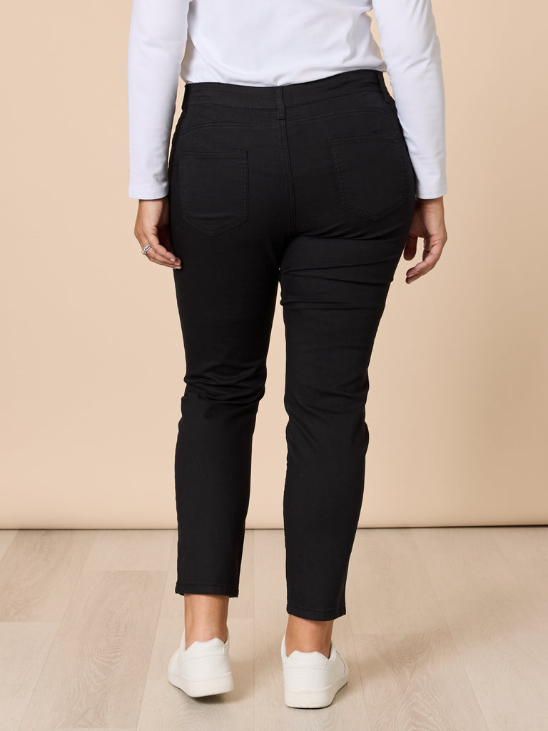 Coloured Marvel Denim Jean - Black rc&co