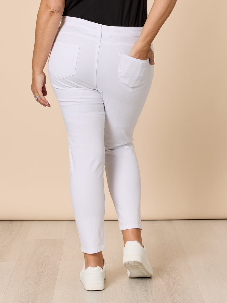 Marvel High Rise Stretch Jean - White RC&CO