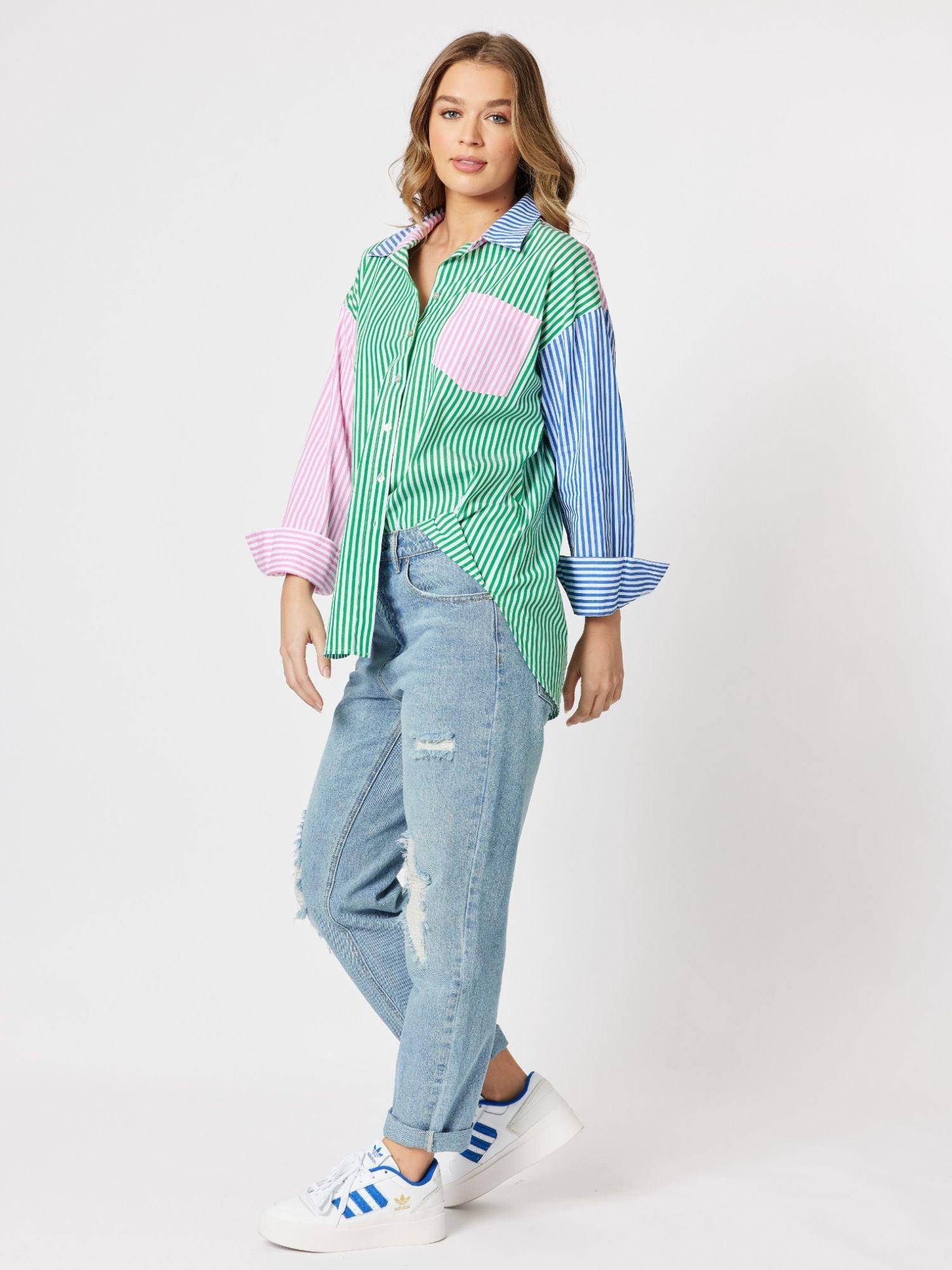 Hollywood Stripe Shirt - Green