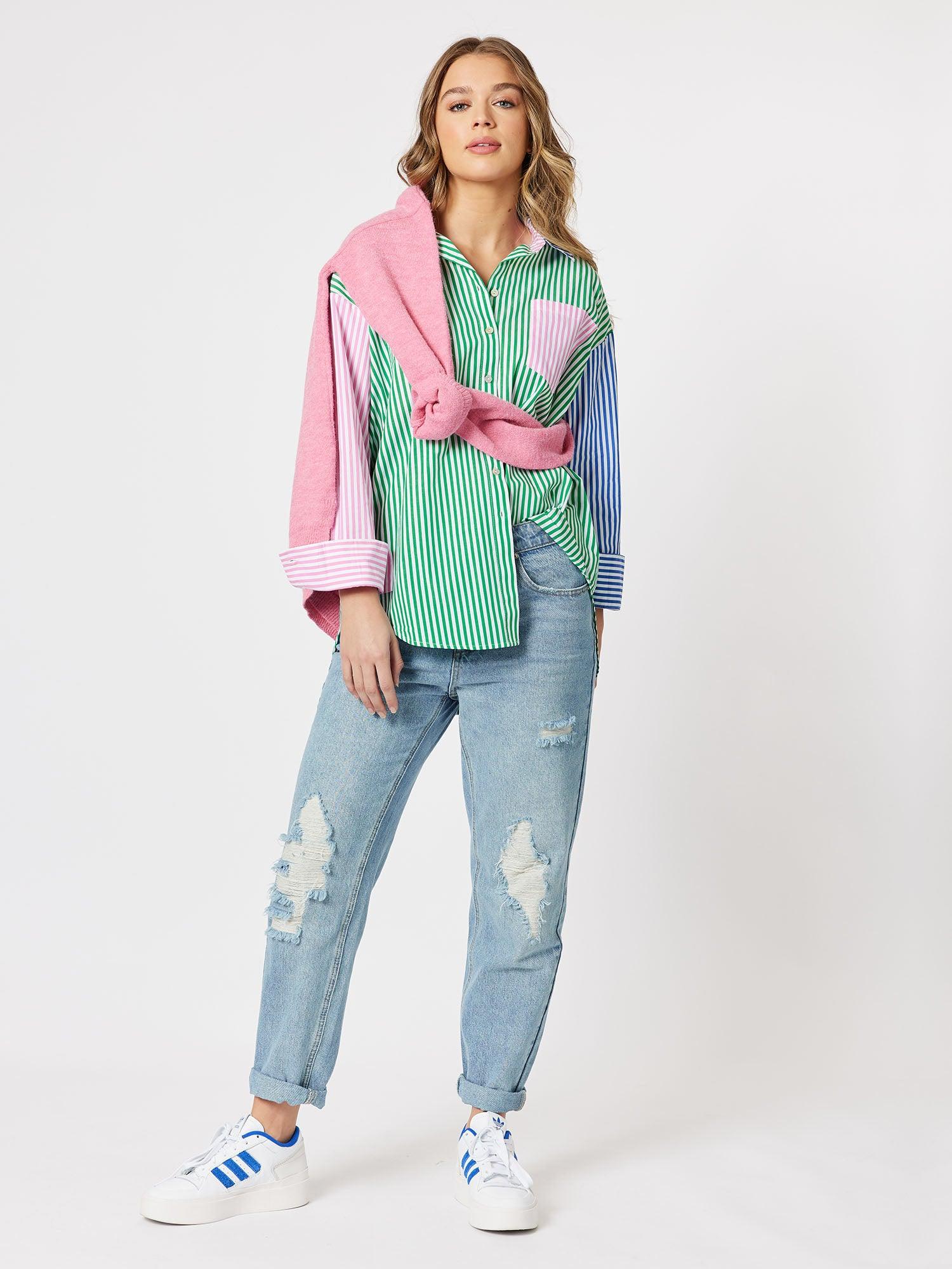 Hollywood Stripe Shirt - Green