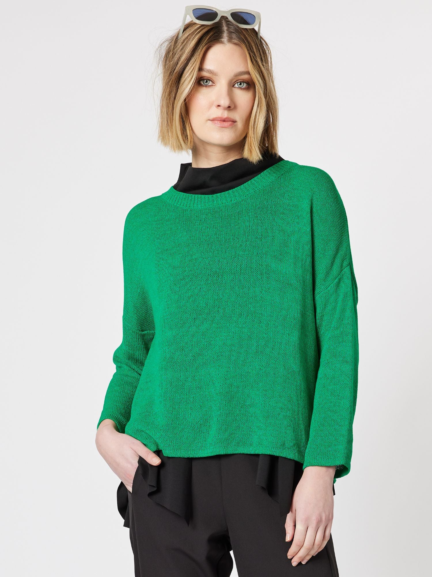 Key Hole Knit - Green